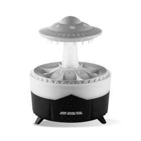 Raindrop Humidifier With Seven Colors (Option: Black-US)