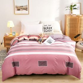 Quilt Cover Single Wholesale Pure Cotton Single Double Student Dormitory Three-piece Set (Option: To new world-Twin 4piece set180x220)