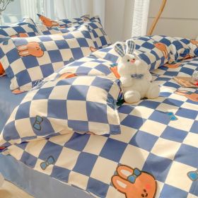 Four-piece Set Sanding Skin Bed Sheet Quilt Cover (Option: Childhood Games-Four Sets Of 200cm Bed)