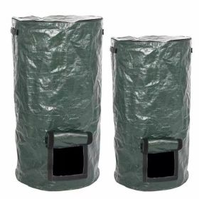 Composting Bags Organic Compost Bucket Waste Fermentation Kitchen Waste Planting Sack (Option: Dark Green-D45X80CM 34 Gallon)